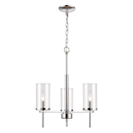Thomas Oakland 19'' Wide 3Light Chandelier, Chrome CN290323